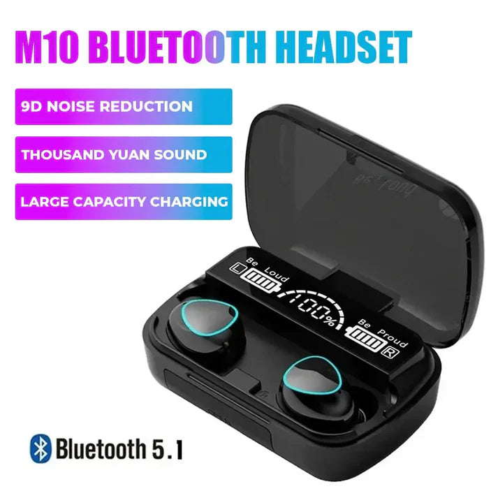 M10 TWS Wireless Earbuds with Touch Control